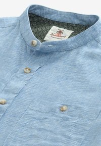 Next SHORT SLEEVE GRANDAD COLLAR - Hemd - blue