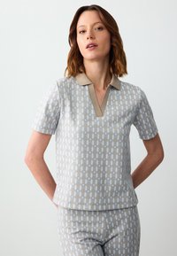 PATTERNED SHORT SLEEVE  - Poloshirt - beige