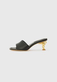FLO FLAMINGO LOW MULE - Heeled mules - black