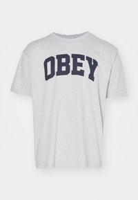 OBEY COLLEGIATE - T-shirt con stampa - heather grey