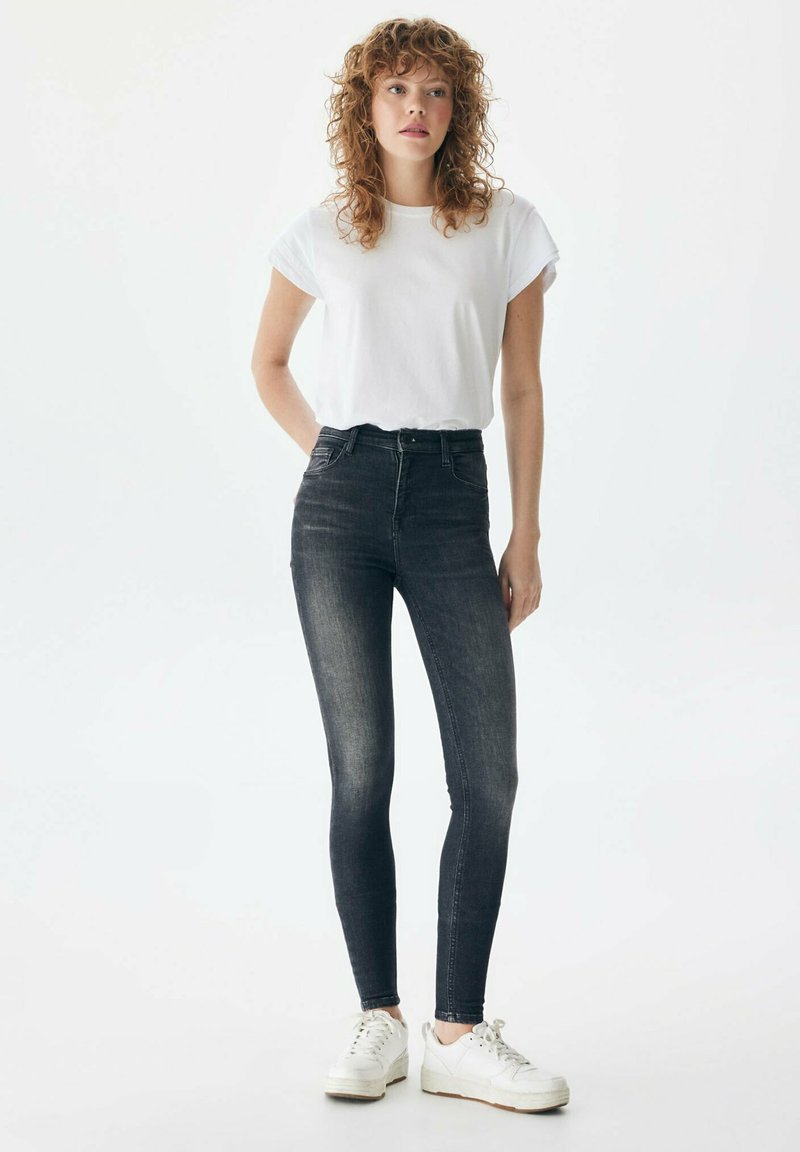 LTB Jeans Skinny Fit donkergrijs