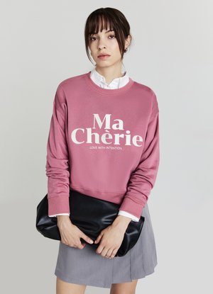 EMBROIDERY - Sweatshirt - rosa fard