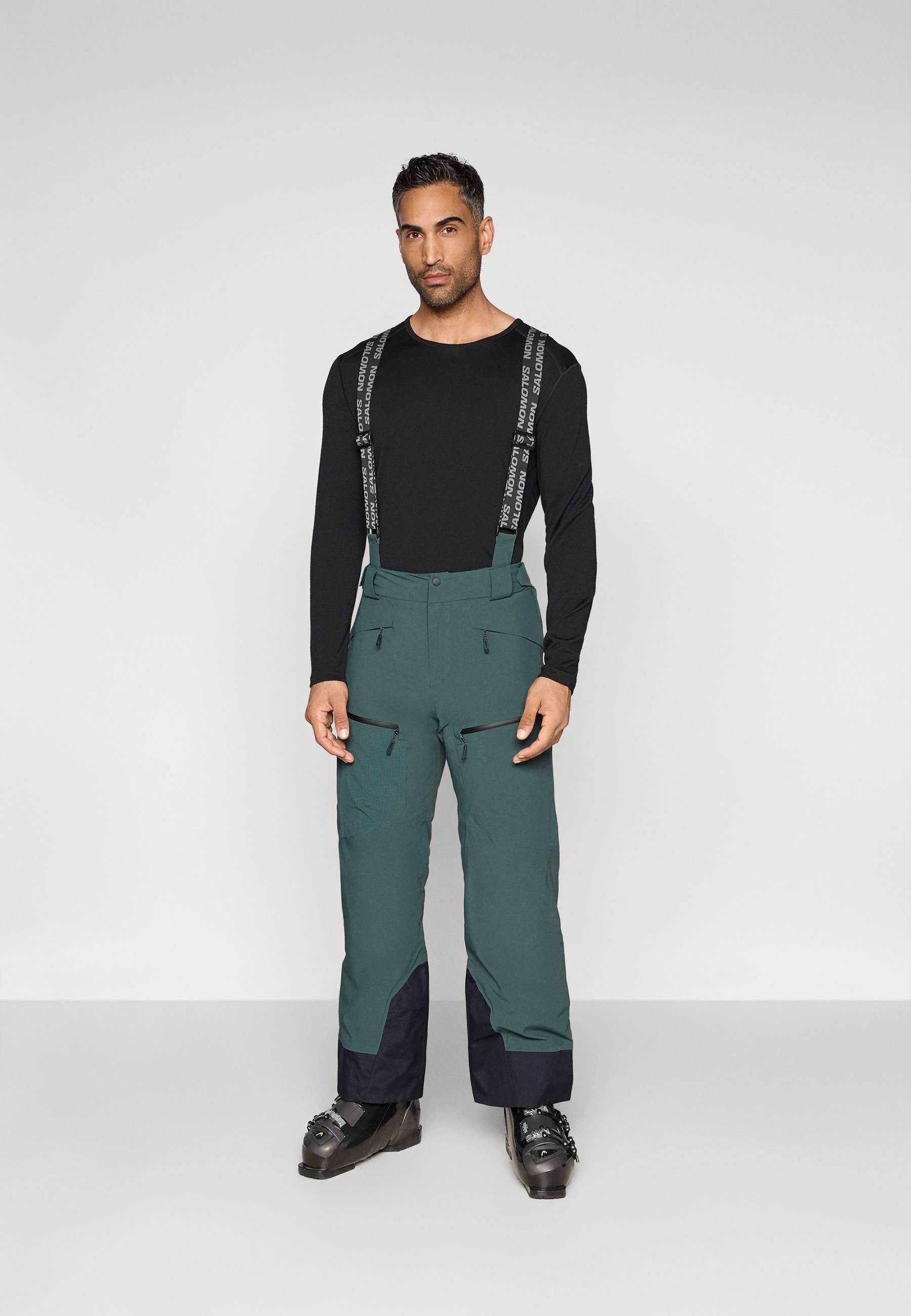 Salomon SPECTRAL PANT - Pantalones de esquí - green gables/verde