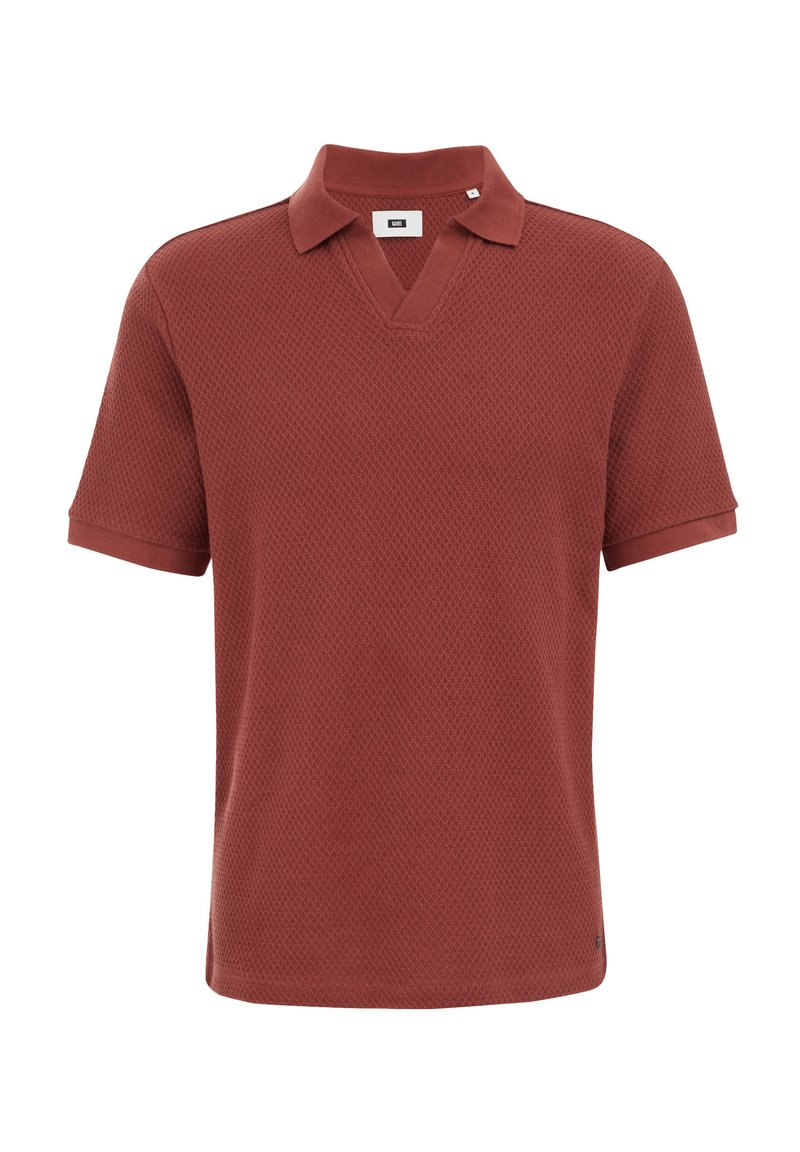 WE Fashion Poloshirt metallic-rood