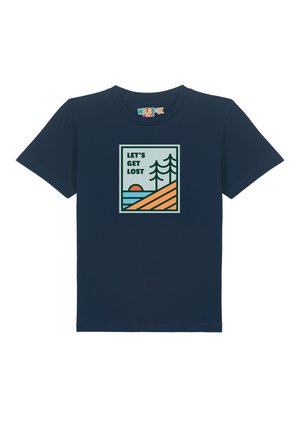 Print T-shirt - french navy