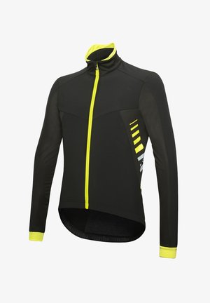 LOGO ALFA PADDED - Running jacket - black fluo yellow reflex