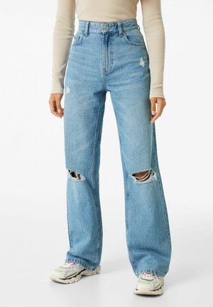 Vaqueros a campana - light-blue denim