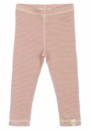 DANTE STRIPED - Leggings - nostalgic rose dark off white