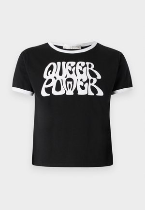 Ludovic de Saint Sernin QUEER POWER UNISEX - Apdrukāts T-krekls - black