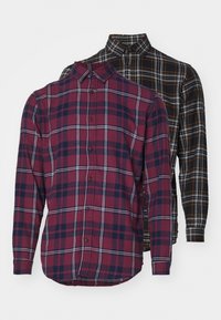 JJJOSHUA FALL 2 PACK - Camisa - black/vineyard wine