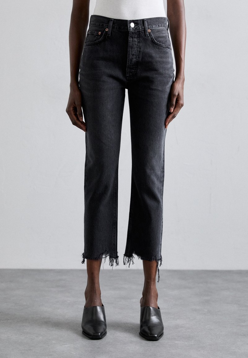 Agolde RILEY CROP - Slim fit jeans - hitch