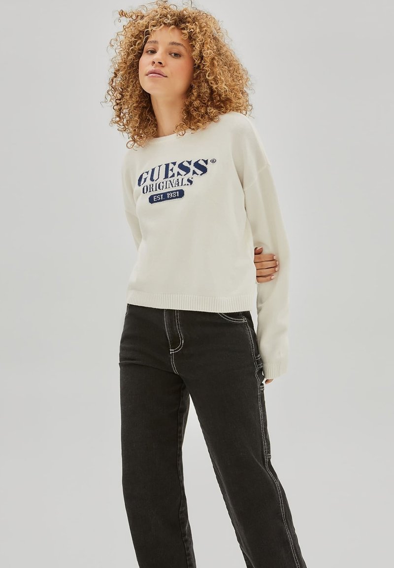 Guess Sweater white/wit Zalando.be