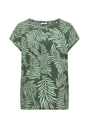 Cecil, DROPPED SHOULDER SHIRT MIT PRINT - Camicetta - khaki