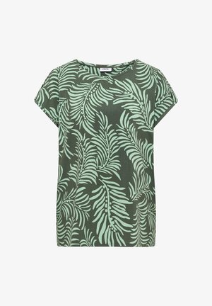 Cecil, DROP-SHOULDER SHIRT WITH PRINT - Blouse - khaki