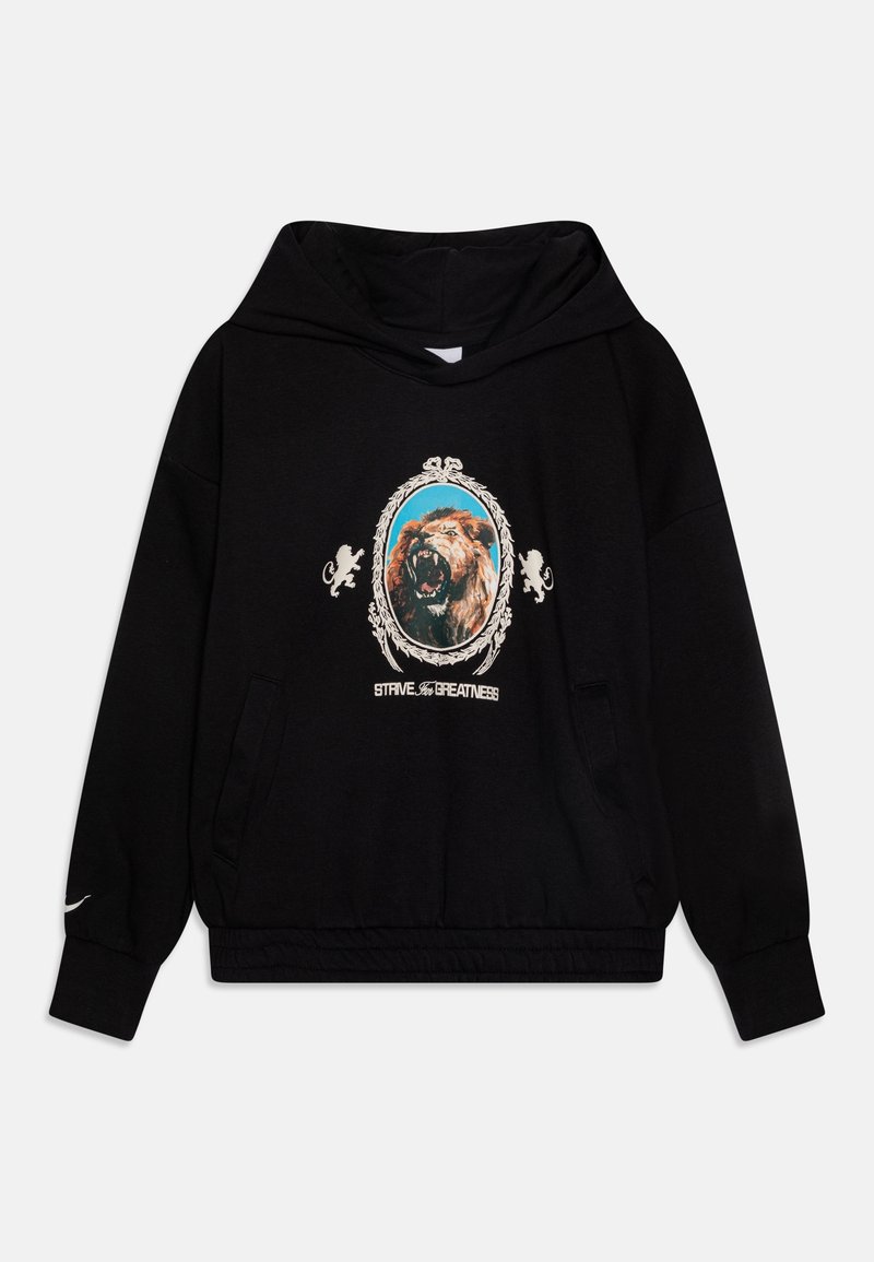 Nike Performance HOODIE UNISEX - Jersey con capucha - black/pale ivory