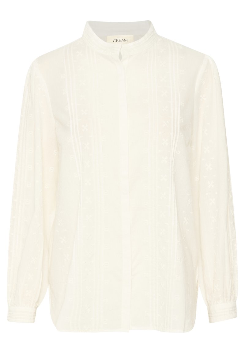 Cream Overhemdblouse crème