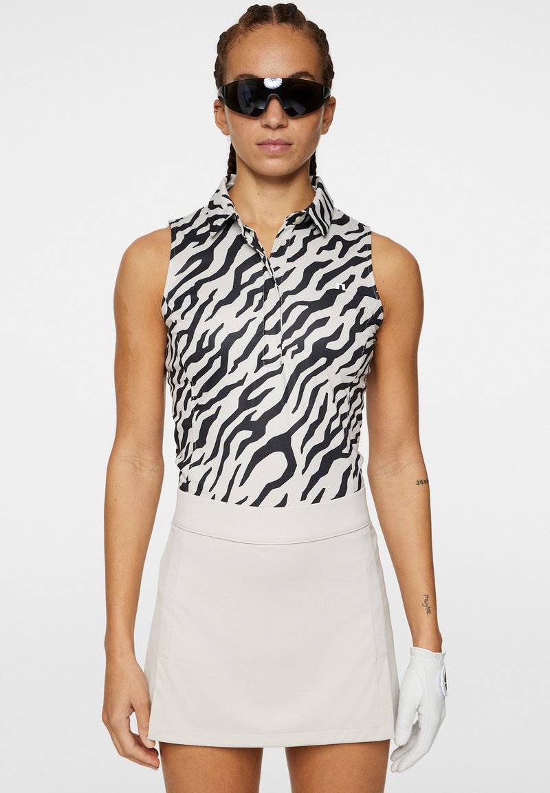 J.LINDEBERG Sports DENA PRINT SLEEVELESS - Polo shirt - tour tiger moonbeam m