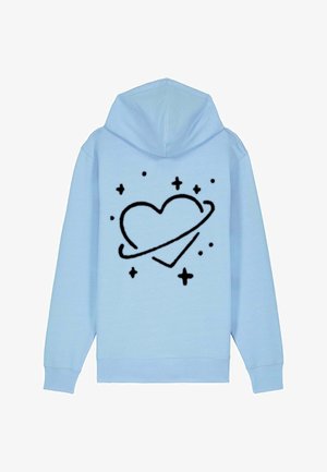 SATURN  BACK EMBROIDERY - Sweat zippé - blue
