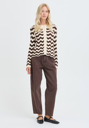b.young, BYMAGIO ONECK - Chaqueta de punto - zig zag stripe java