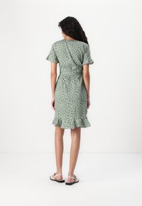 ONLY ONLOLIVIA WRAP DRESS - Dnevna obleka - hedge green