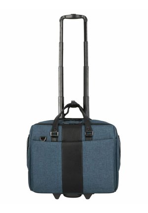 Dermata BUSINESSTROLLEY 44 CM LAPTOPFACH - Trolley - petrol