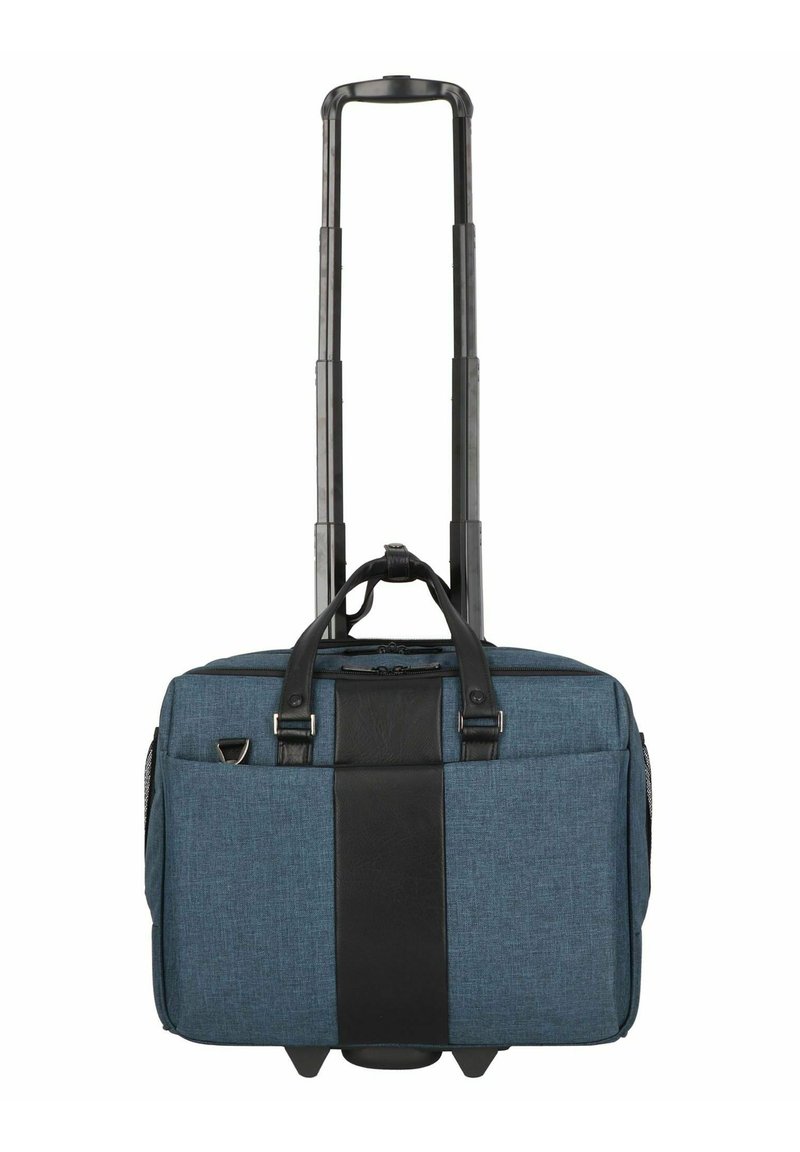 Dermata BUSINESSTROLLEY 44 CM LAPTOPFACH - Trolley - petrol