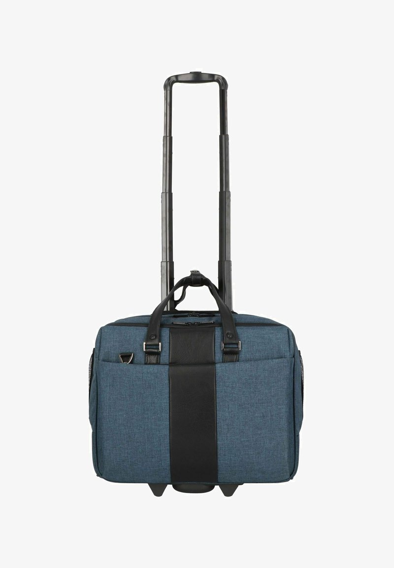 Dermata BUSINESSTROLLEY 44 CM LAPTOPFACH - Trolley - petrol