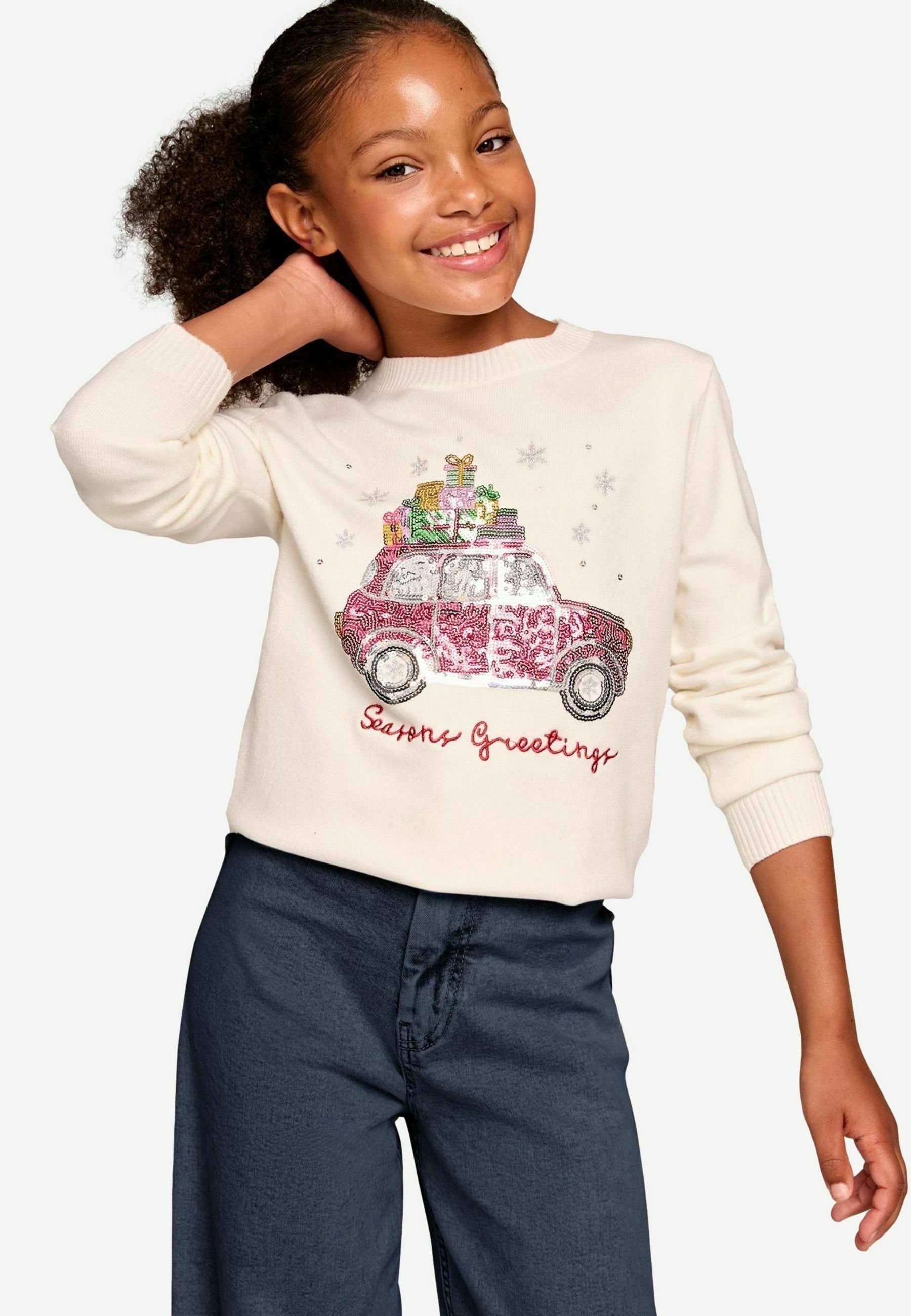 Lipsy CHRISTMAS REGULAR FIT Jumper white Zalando
