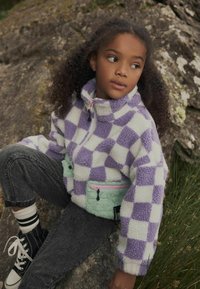 Next CHECKED   - Flísová bunda - purple