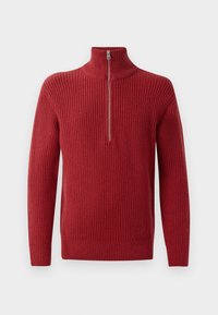 ZIPPED JUMPER - Pullover - crimson red