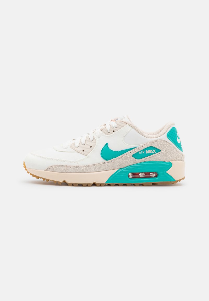 Nike Golf AIR MAX 90 G NRG - Sapatos de golfe - sail/washed teal/pearl white