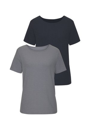Lihtne T-särk - navy, graublau