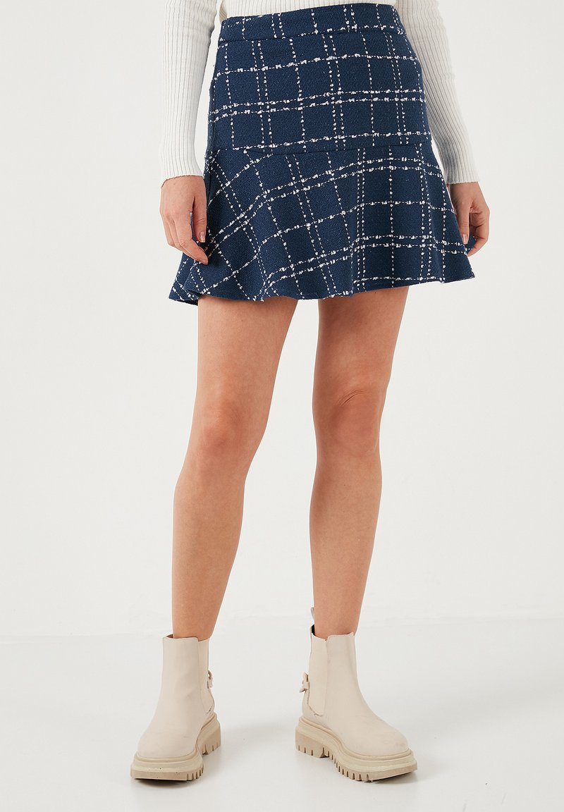 LELA REGULAR FIT - Mini suknja - indigo