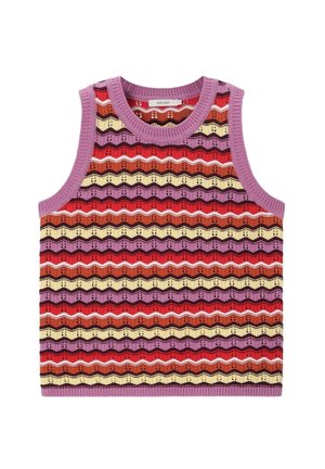 Sissy-Boy, SISSY-BOY GESTREIFTES ÄRMELLOSES TOP - LILA - Top - lila