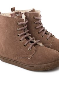 Pisamonas PEAU DE  AVEC  LATÉRAUX À GLISSIÈRE - Botines con cordones - topo