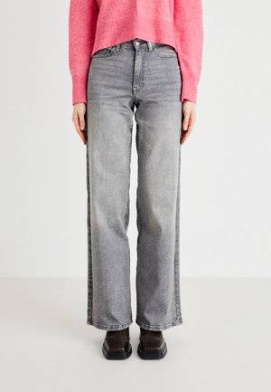 JDYFELINA FINA WIDE - Wide leg - light grey denim
