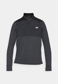 ATHLETICS GRID 1/2 ZIP - Hosszú ujjú felső - black