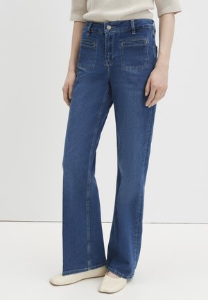 someday., WIDE LEG SOFT STRUCTURE - Jeans a zampa - dark blue