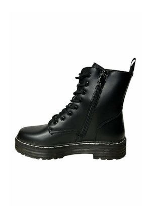 SUSANA - Botines con plataforma - balck