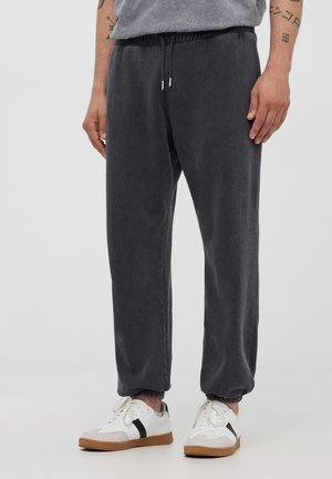 Terranova PESANTI ACID WASH - Pantaloni sportivi - antracite