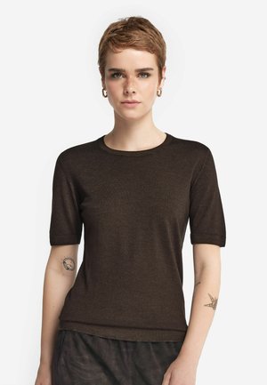 T-shirts basic - Brown