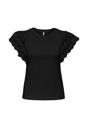 ONLY, TOP ONLMACY TOP - Tricou cu imprimeu - black