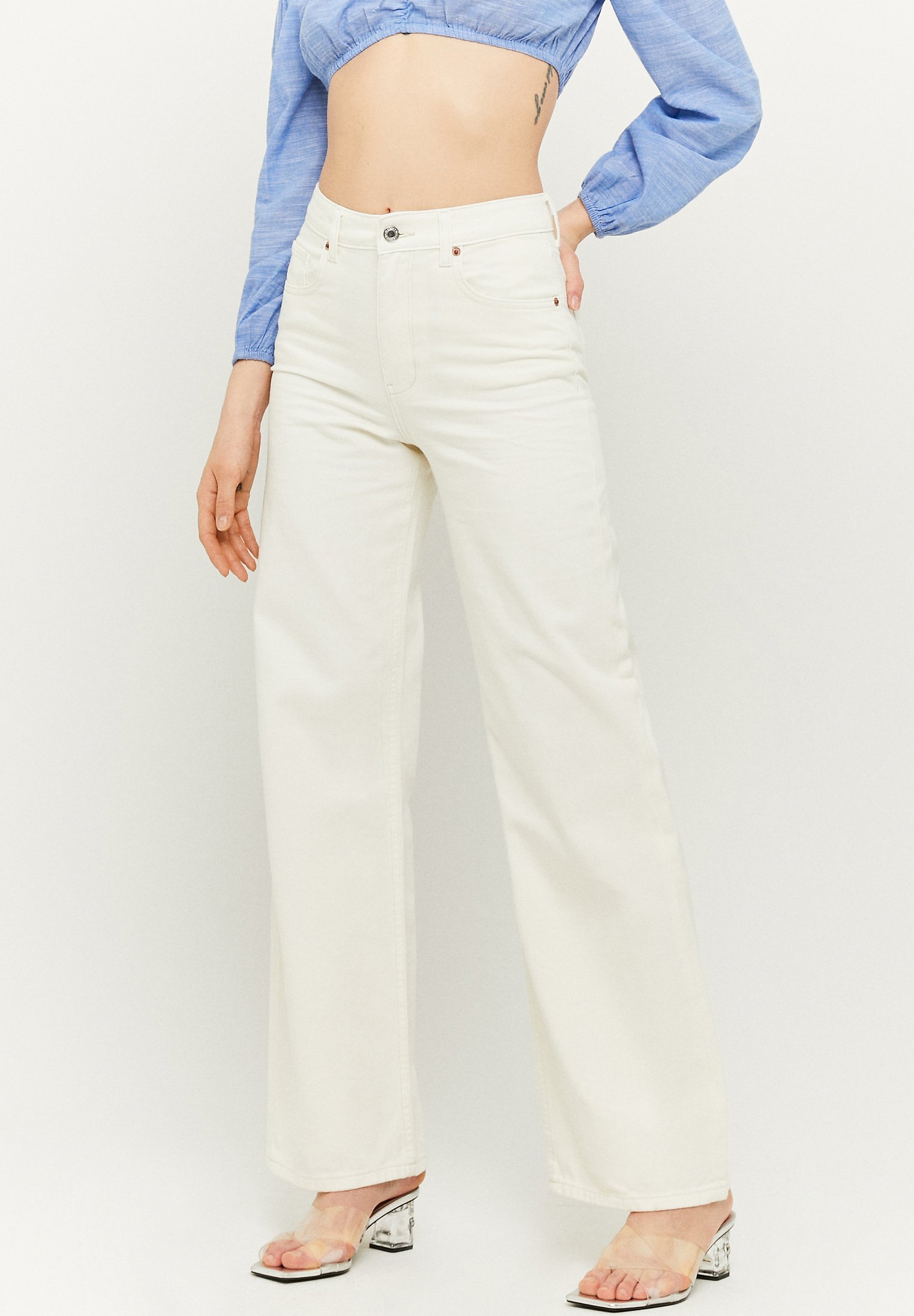TALLY WEiJL Jeans a zampa - white/bianco - Zalando.it