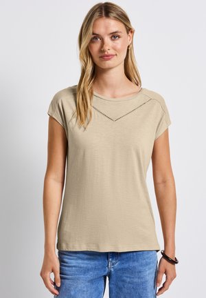 T-shirt con stampa - beige