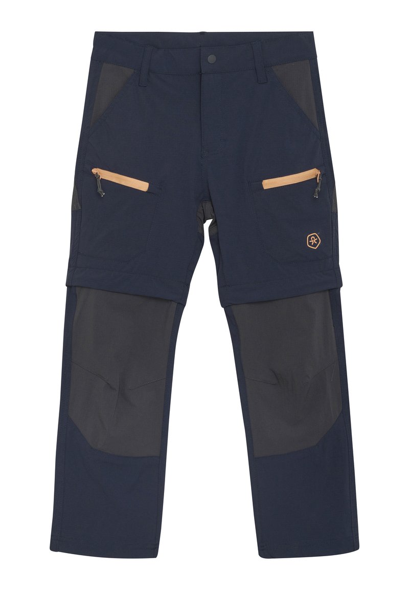 Color Kids - STRETCH W ZIP OFF - Outdoorbukser - total eclipse, Forstør