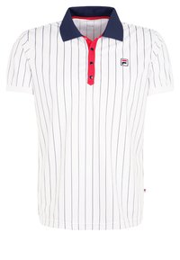 STRIPES - Πόλο - white/peacot blue/red