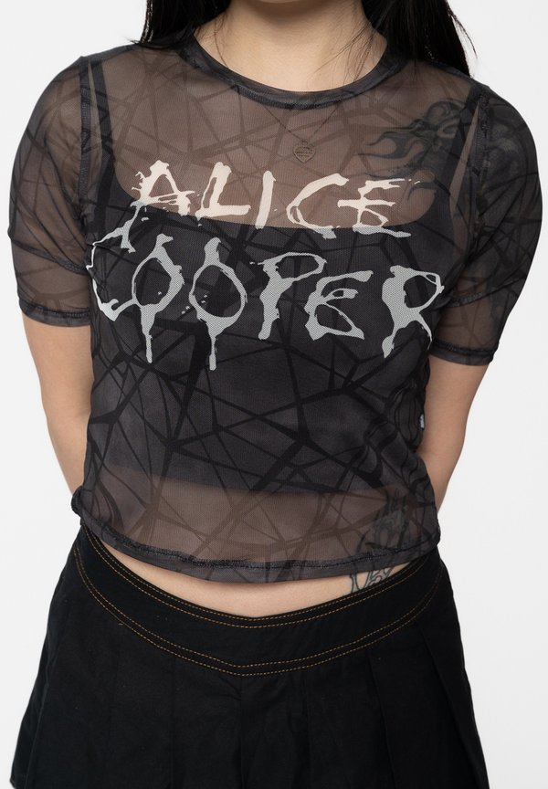 ALICE COOPER DRIPPING LOGO CROP - Blouse4
