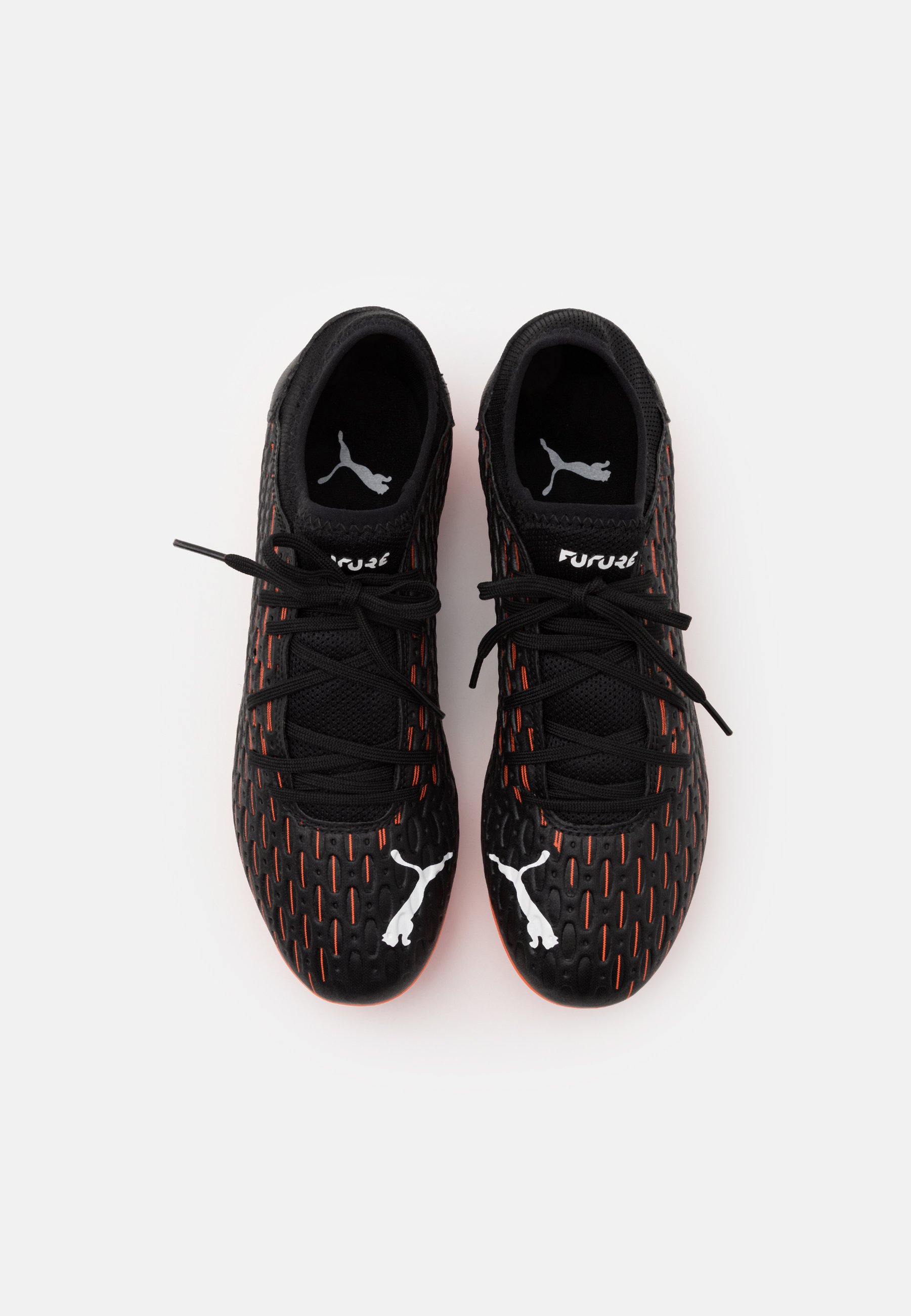 Puma FUTURE 6.4 MG - Moulded stud football boots - black/white/shocking  orange/black - Zalando.ie