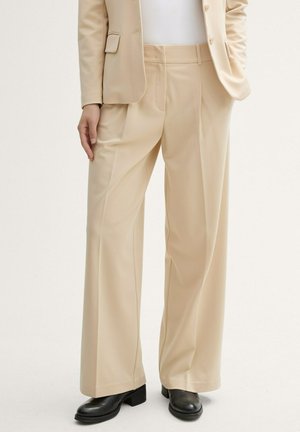 LEA WIDE LEG - Pantalones - summer beige