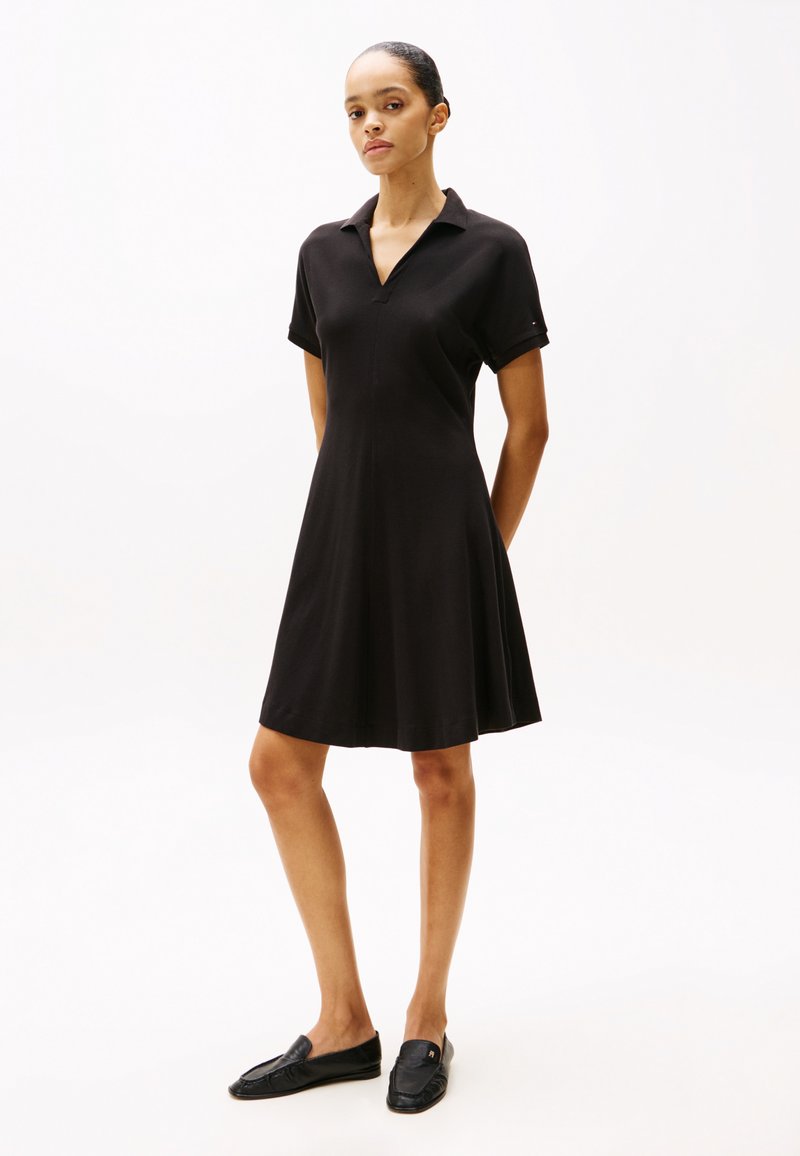 Tommy Hilfiger OPEN DRESS - Day dress - black